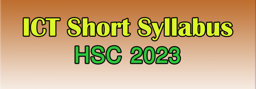 HSC ICT Short Syllabus 2023 pdf